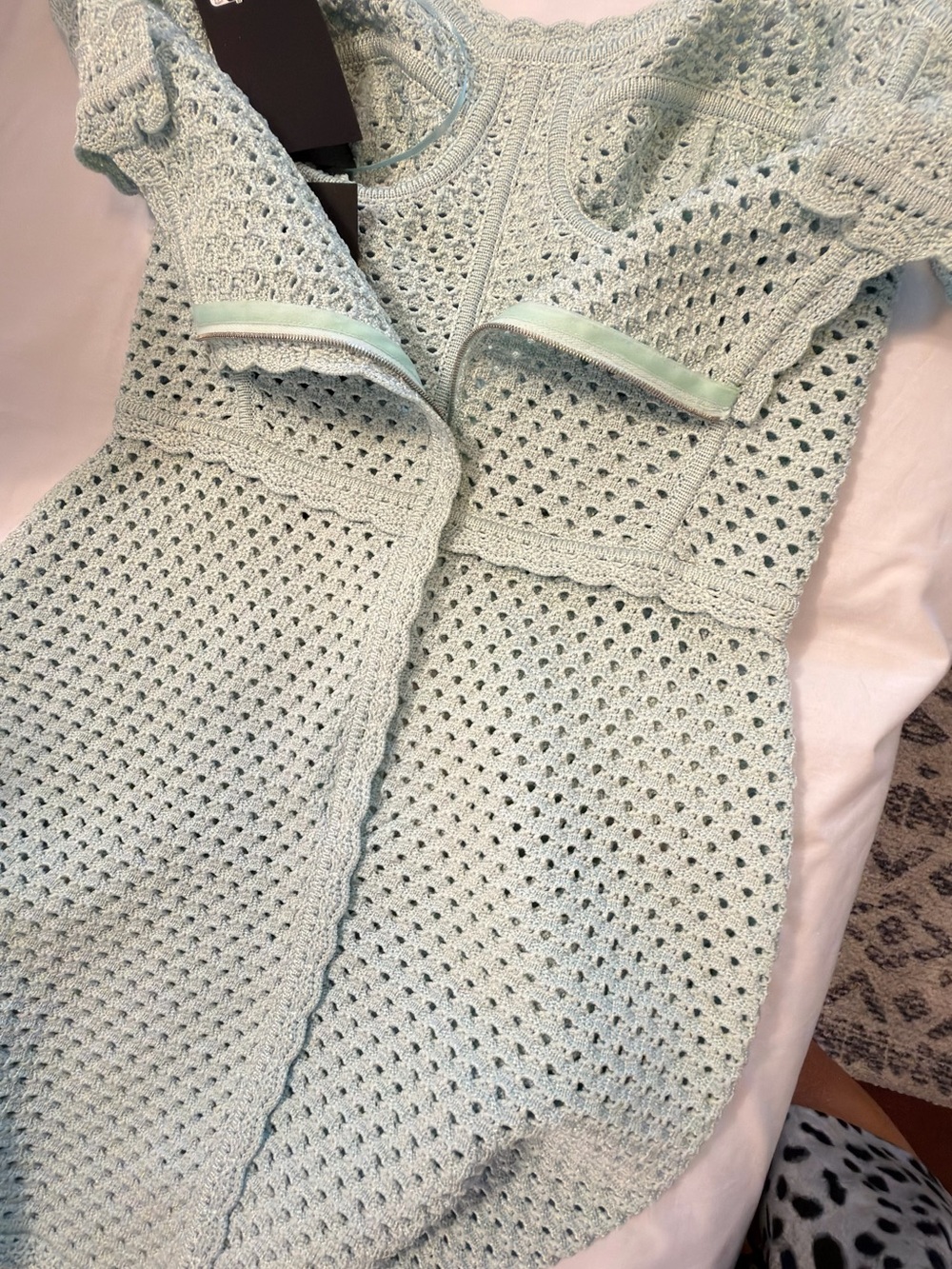 Dolce & Gabbana Mint Crochet Bustier Dress - Picture 10 of 11